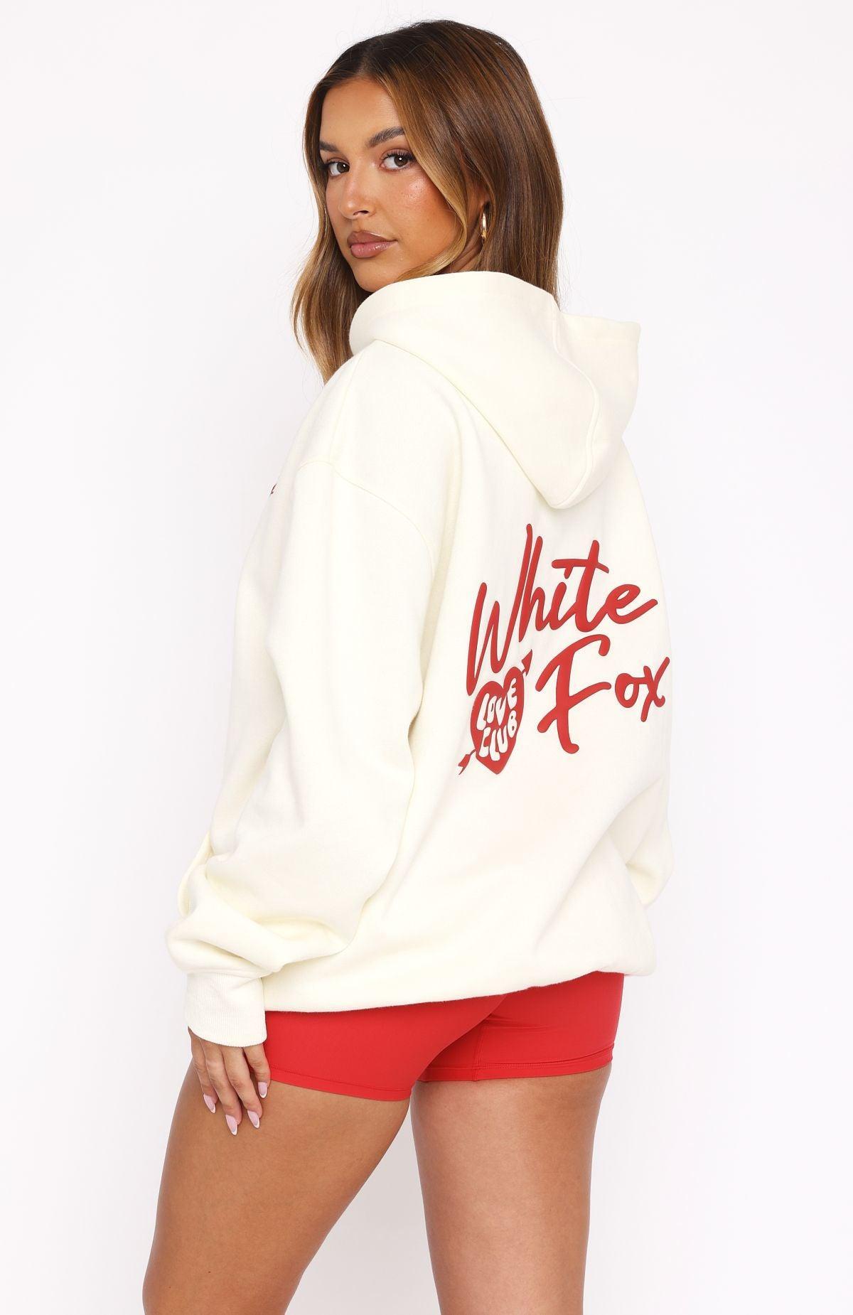 Be My Lover Oversized Hoodie Cream Product Image