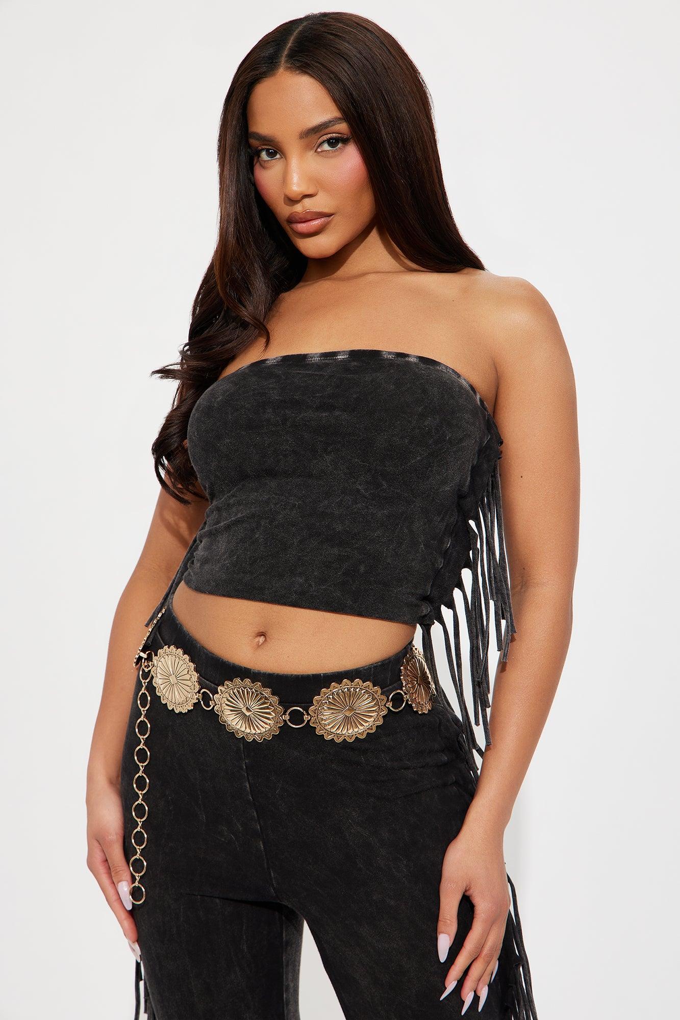 Oval Concho Chain Belt - Gold Product Image