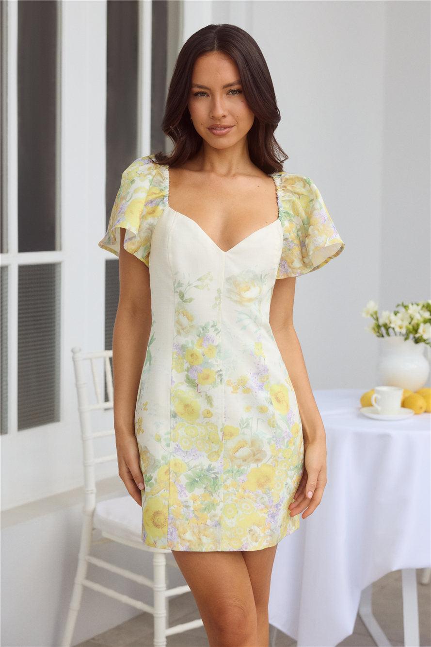 Jasmine Breeze Short Sleeve Mini Dress Multi Product Image