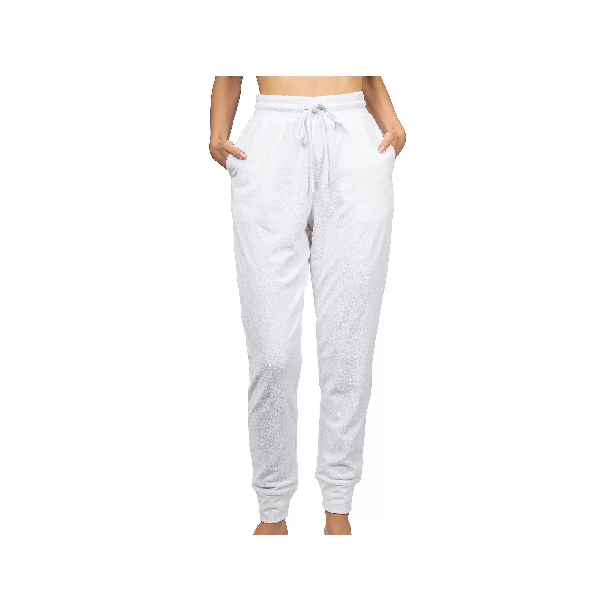 Women's Jordan Taylor French Terry Jogger Pants, Size: Small, White Product Image