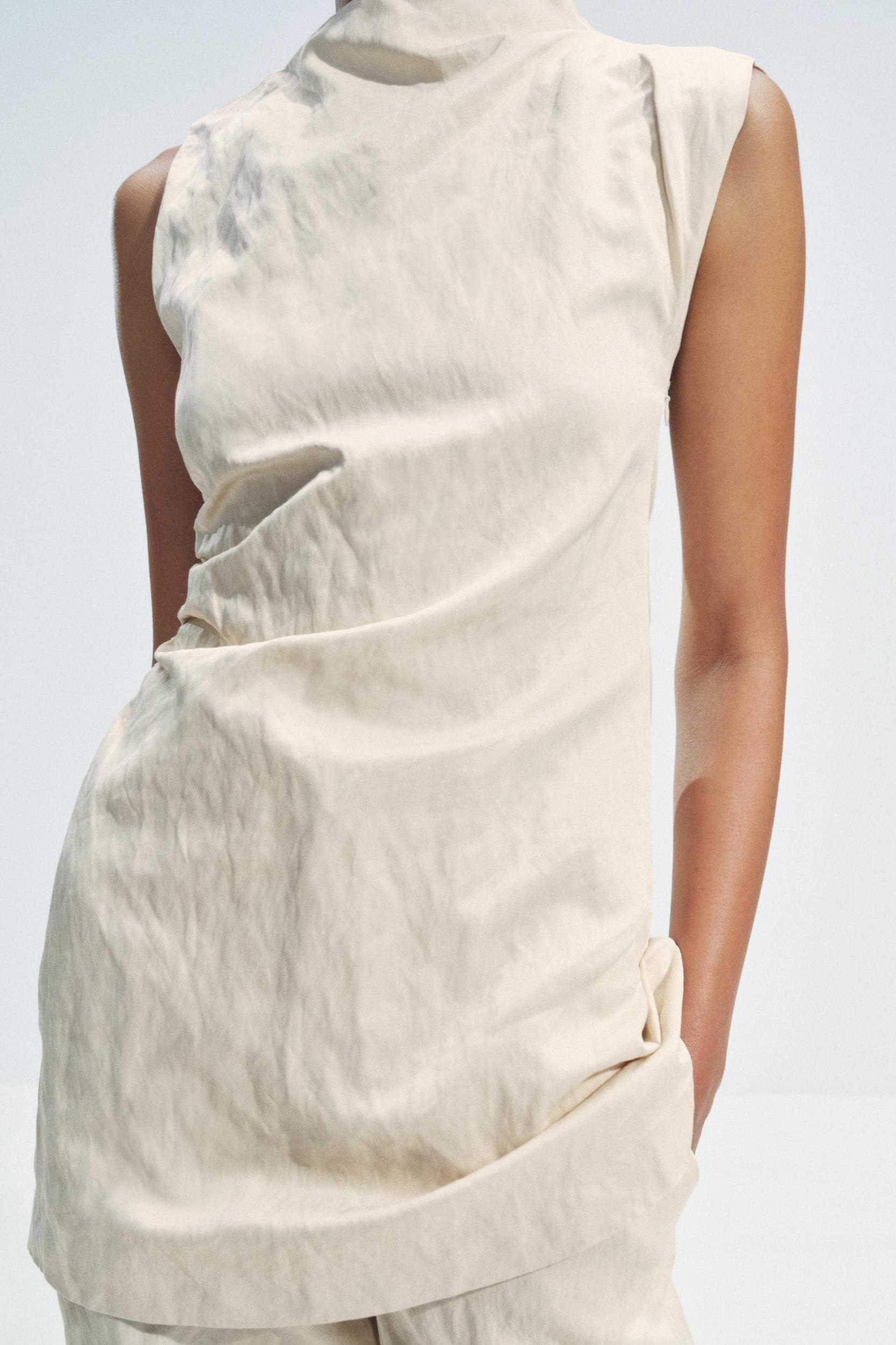 WRINKLED STRAIGHT PANTS ZW COLLECTION Product Image