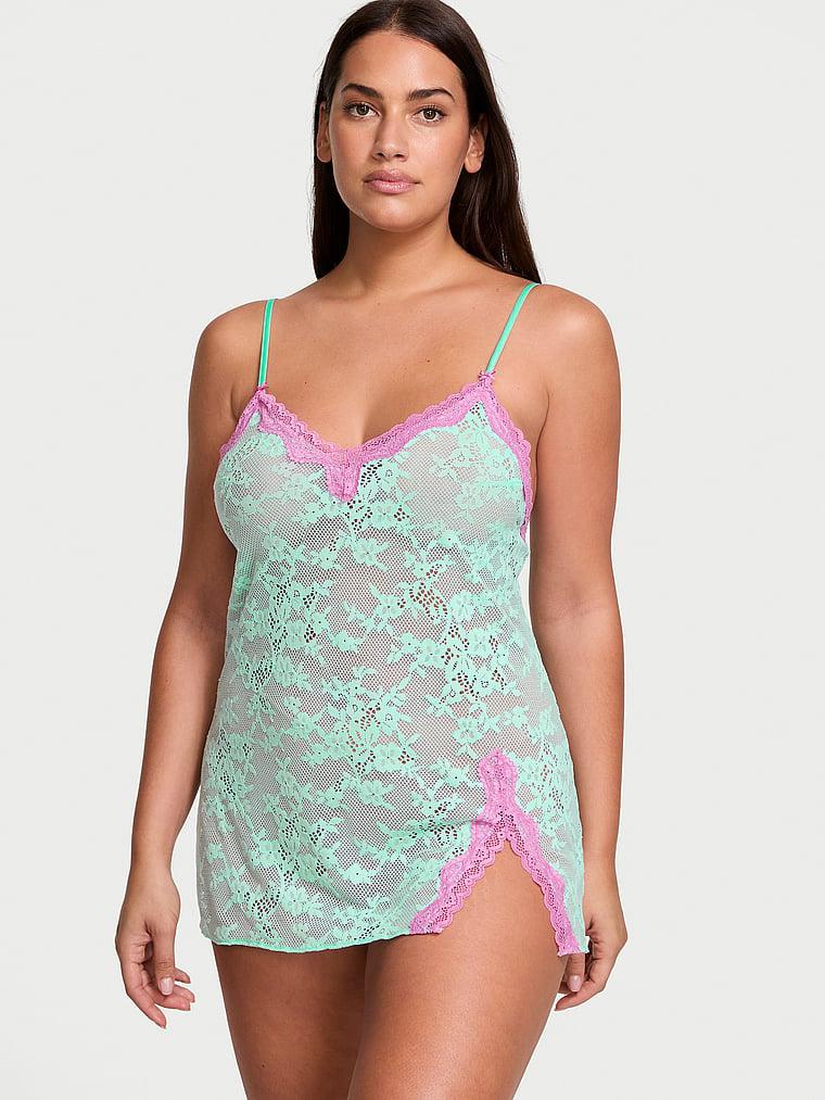 Tease Lace Mini Slip Dress Product Image