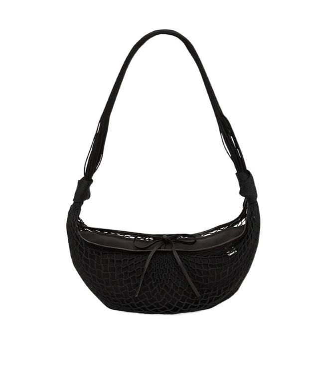 LEMAIRE Croissant Croissant Horn Shoulder Bag In Black Product Image