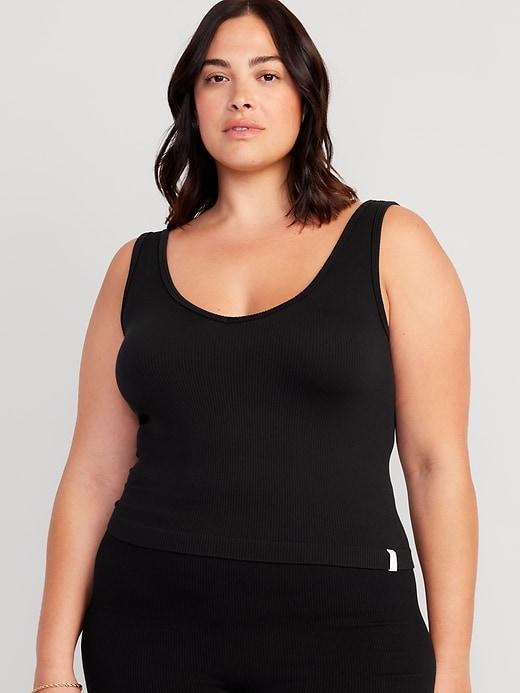 Rib-Knit Seamless Tank Top Product Image