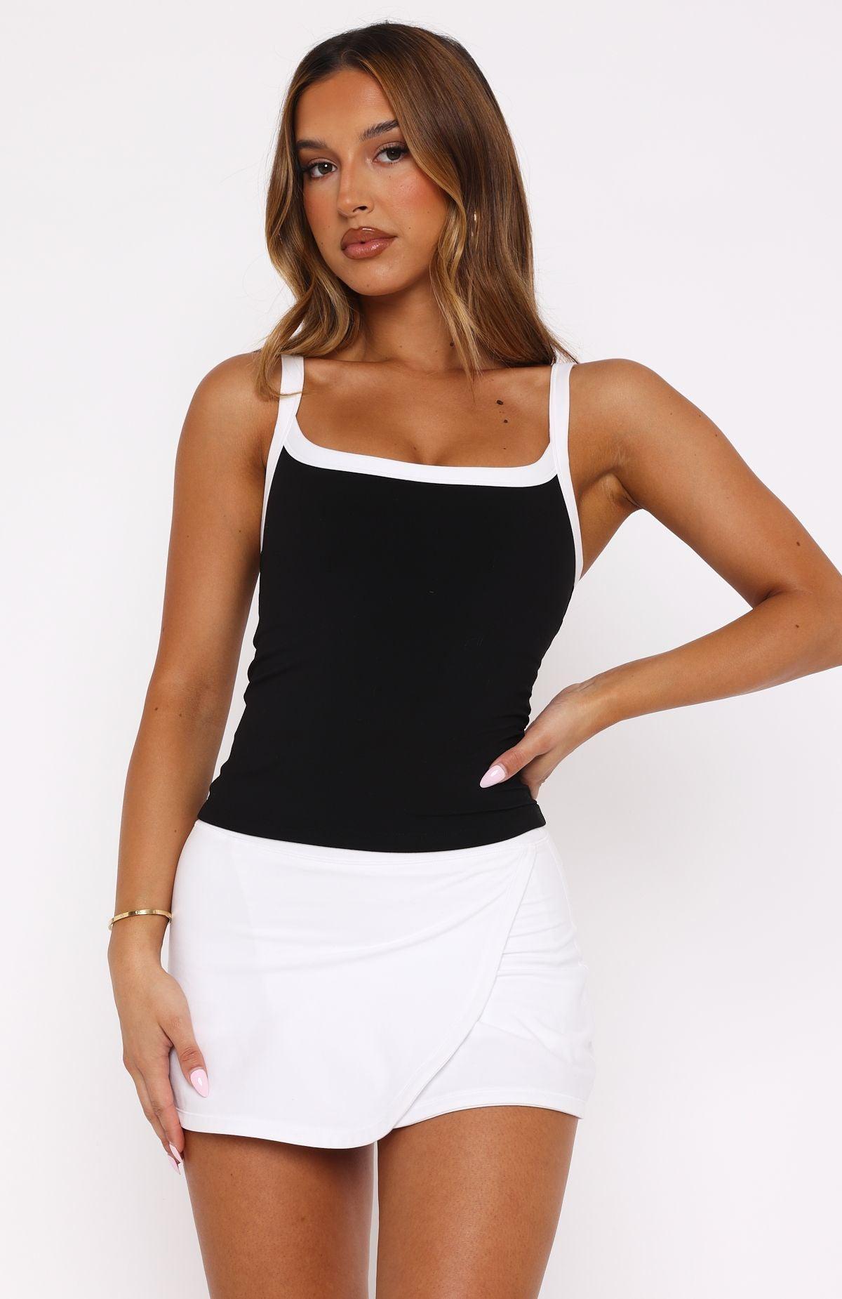 Now's The Time Crop Black/White Product Image