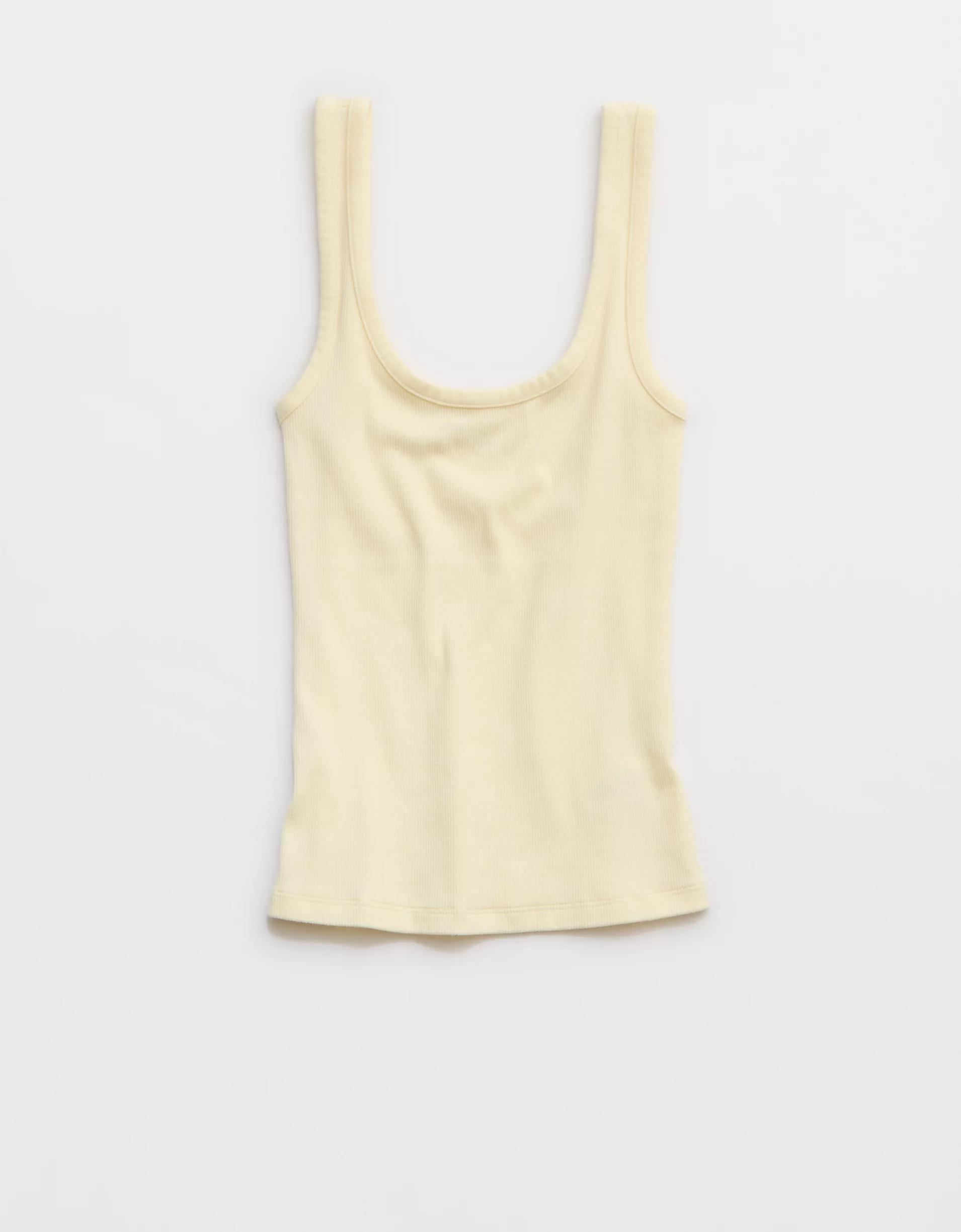 Aerie Double Scoop Neck Tank Top Women's Product Image