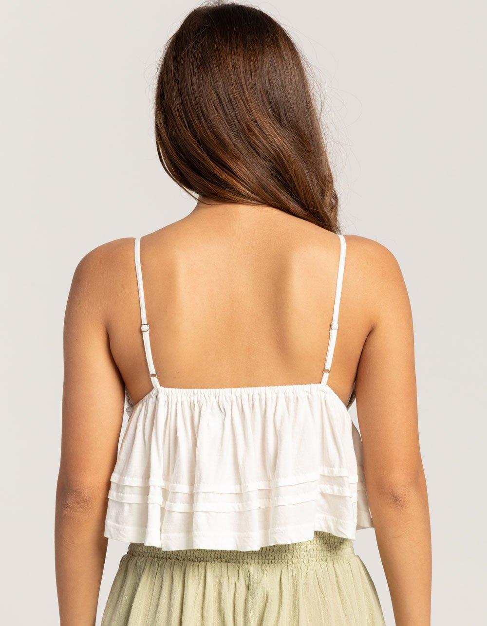 BDG Urban Outfitters Bella Womens Babydoll Top - WHITE Product Image