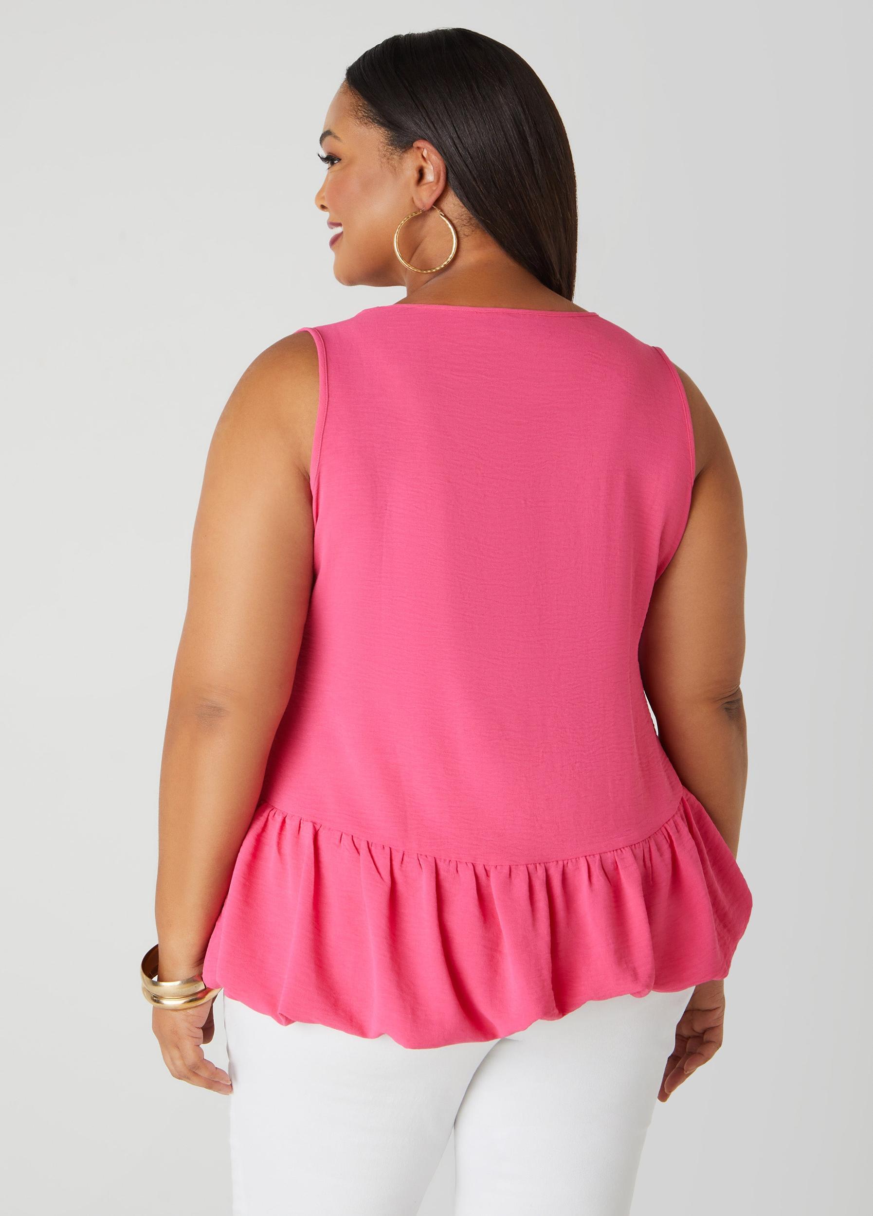 Textured Flounced Blouse Product Image