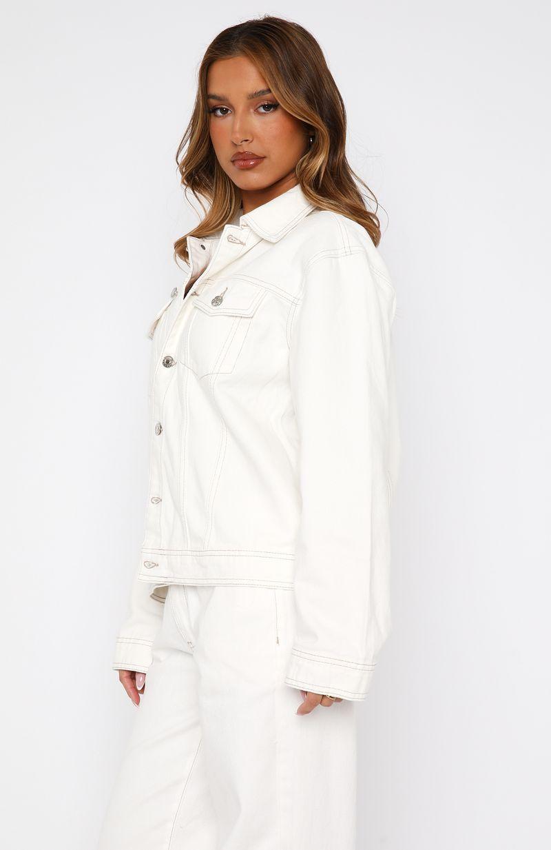 Back Street Denim Jacket Off White Product Image
