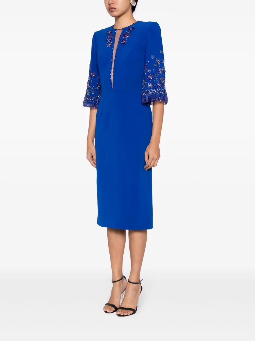 Sandrine bead-embellished midi dress  Product Image