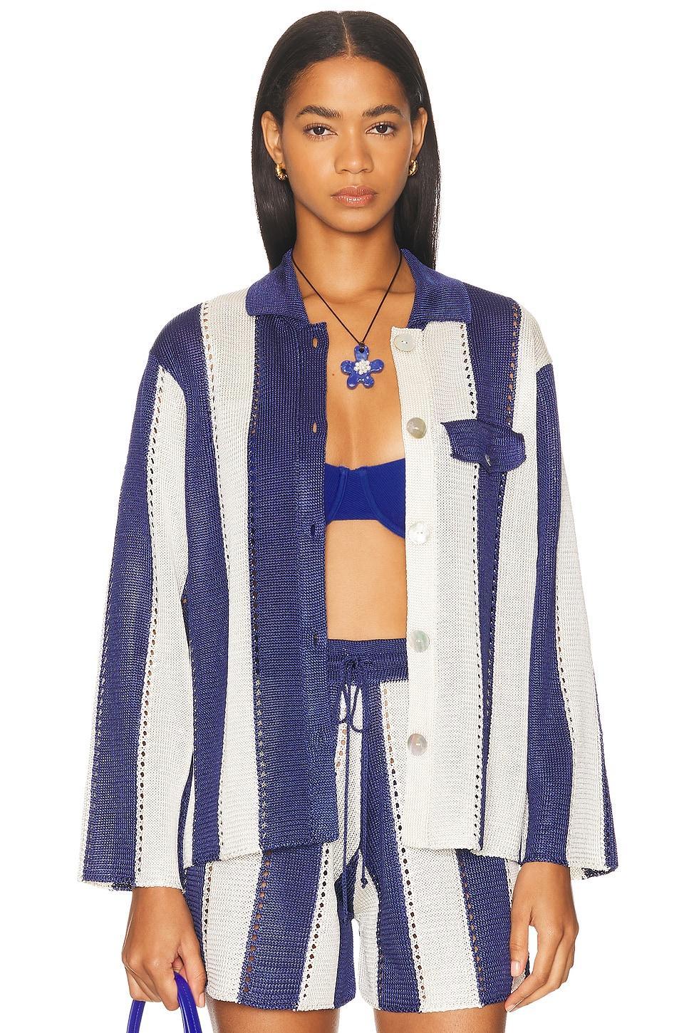 Deiji Studios Layered Top in Baby Blue Product Image