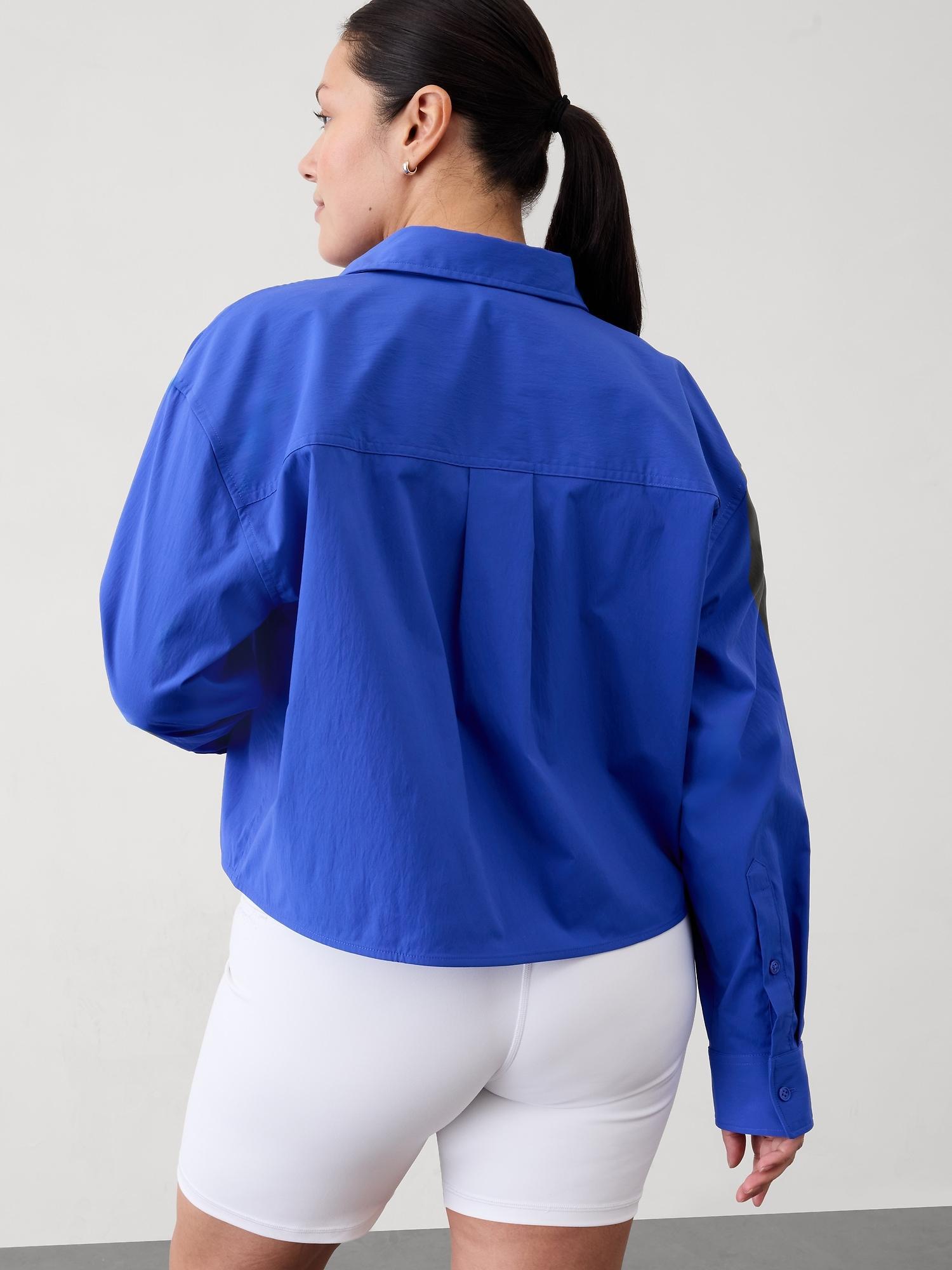 Midday Cropped Poplin Shirt Product Image