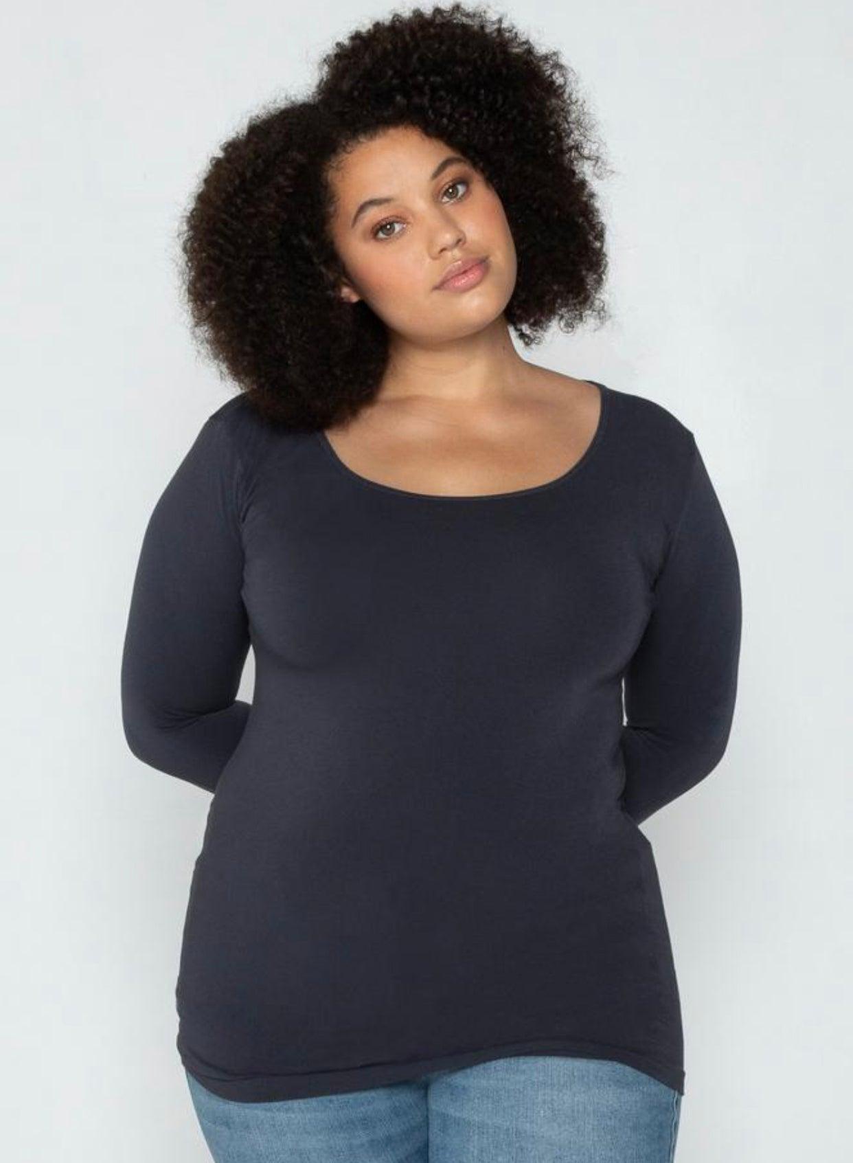 C’est Moi Scoop Neck long sleeve top Product Image
