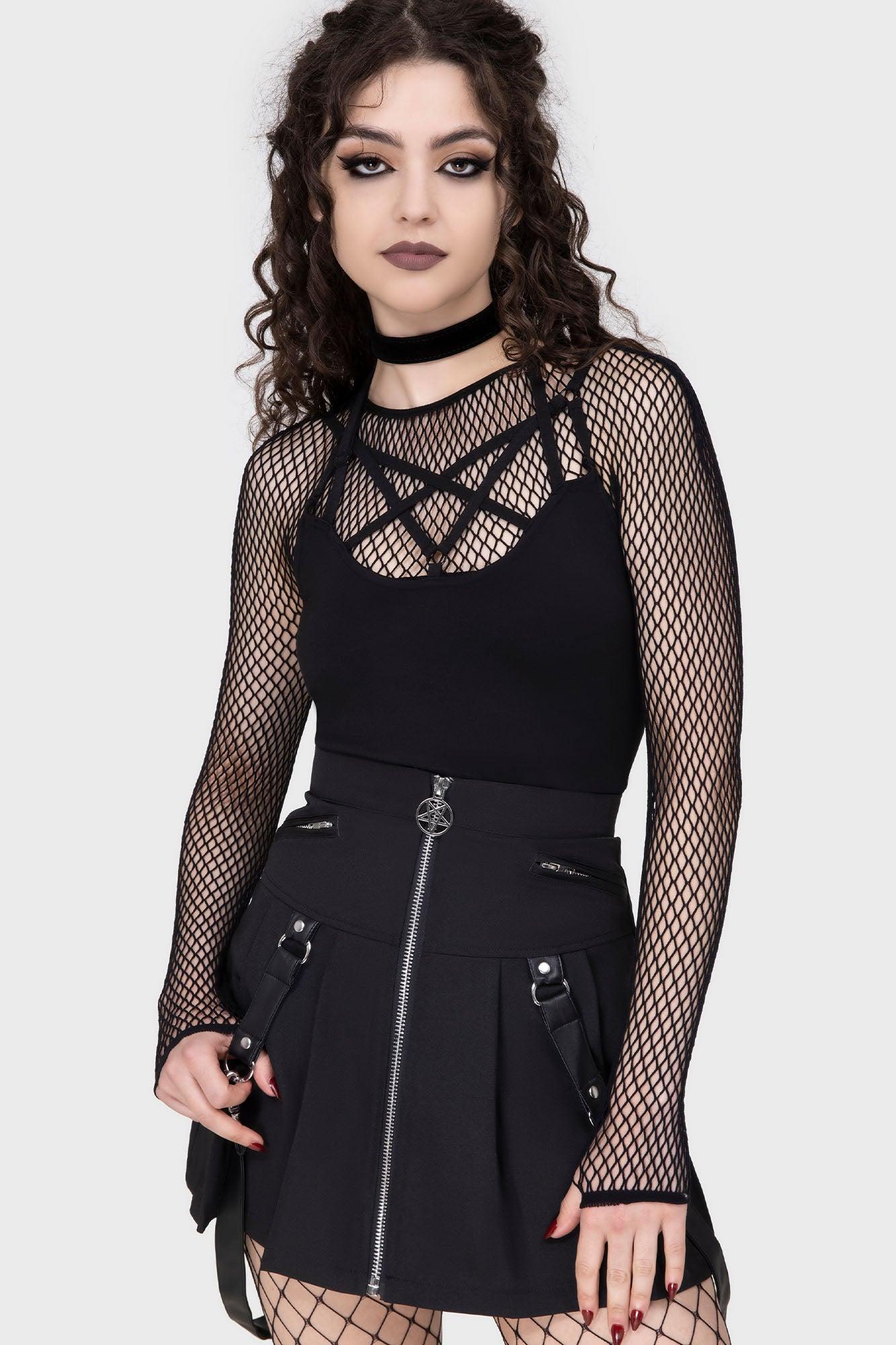 Hellrazor Fishnet Top [B] Female Product Image
