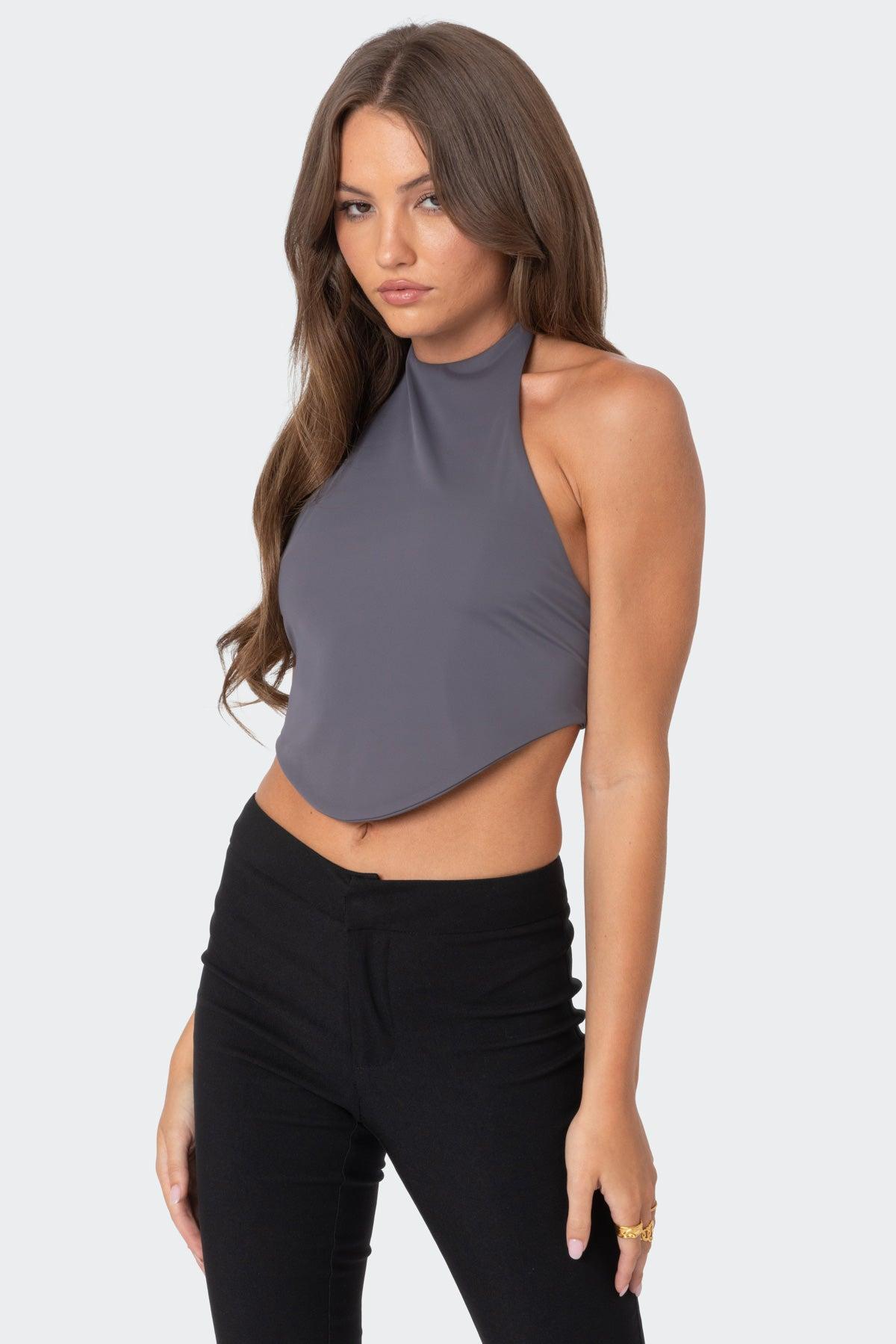 Raine Curved Halter Top Product Image