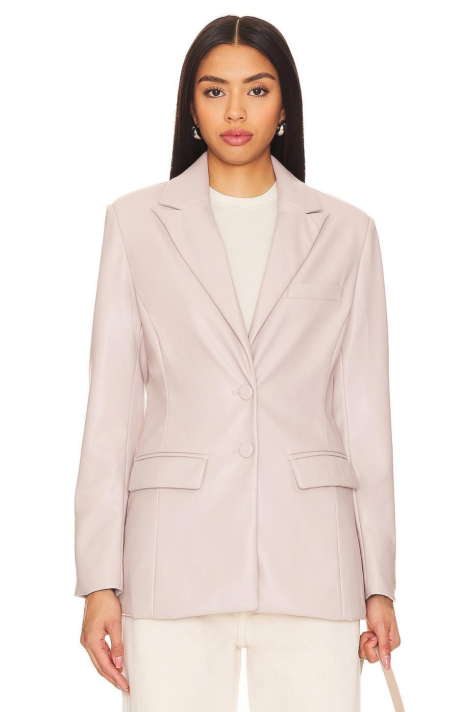 Aria Faux Leather Blazer Steve Madden Product Image