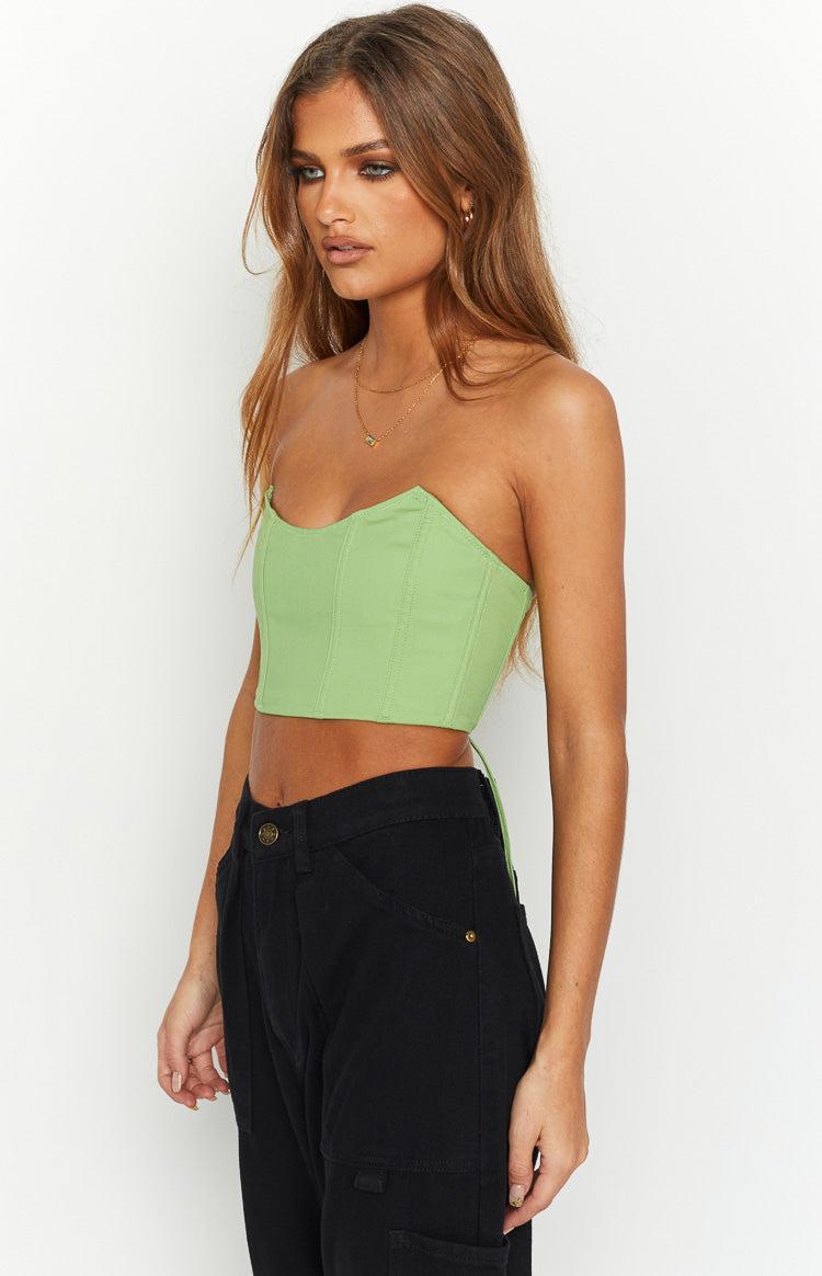 Graceland Green Corset Top Product Image