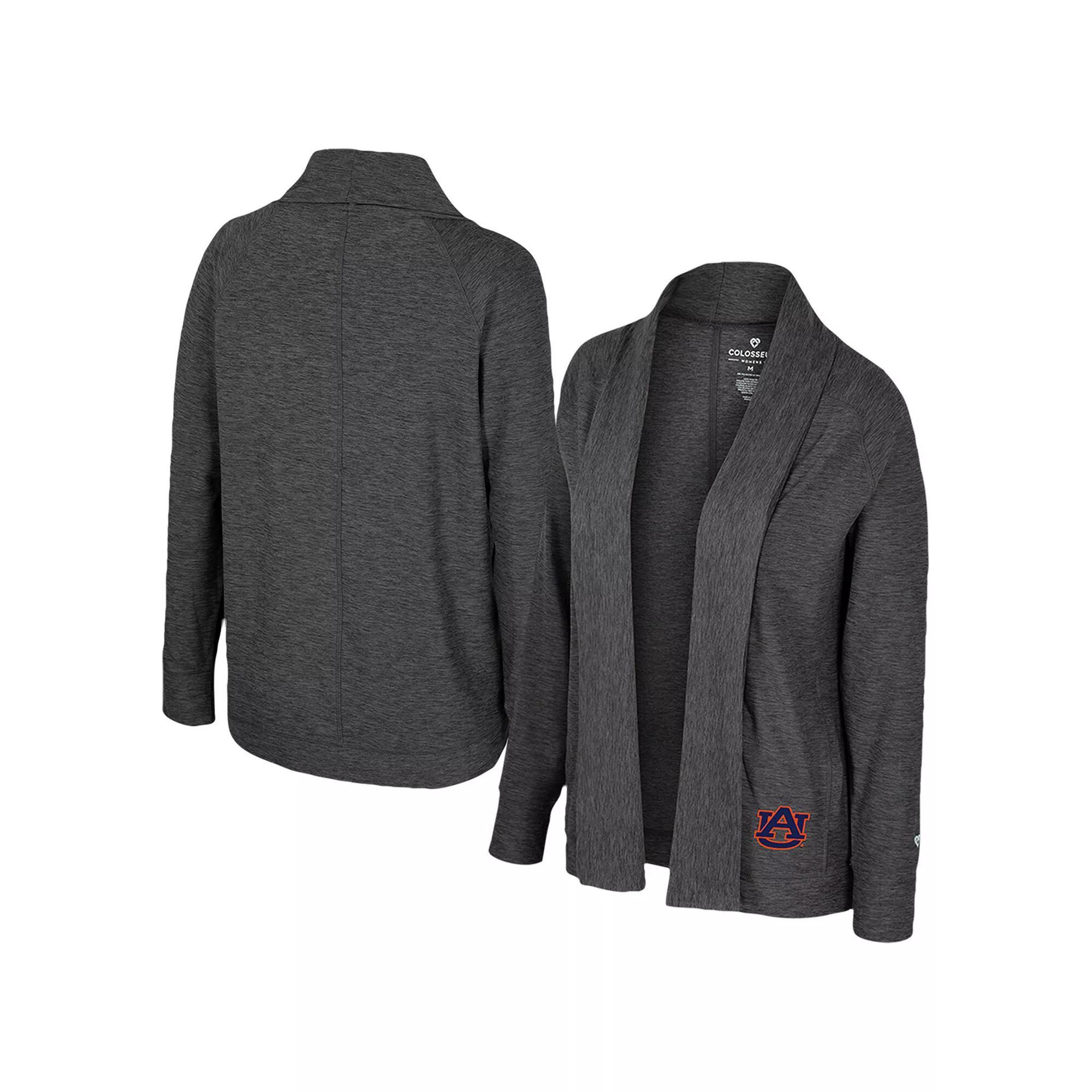 Women's Colosseum  Charcoal Auburn Tigers��Dash Cardigan, Size: XXL Product Image