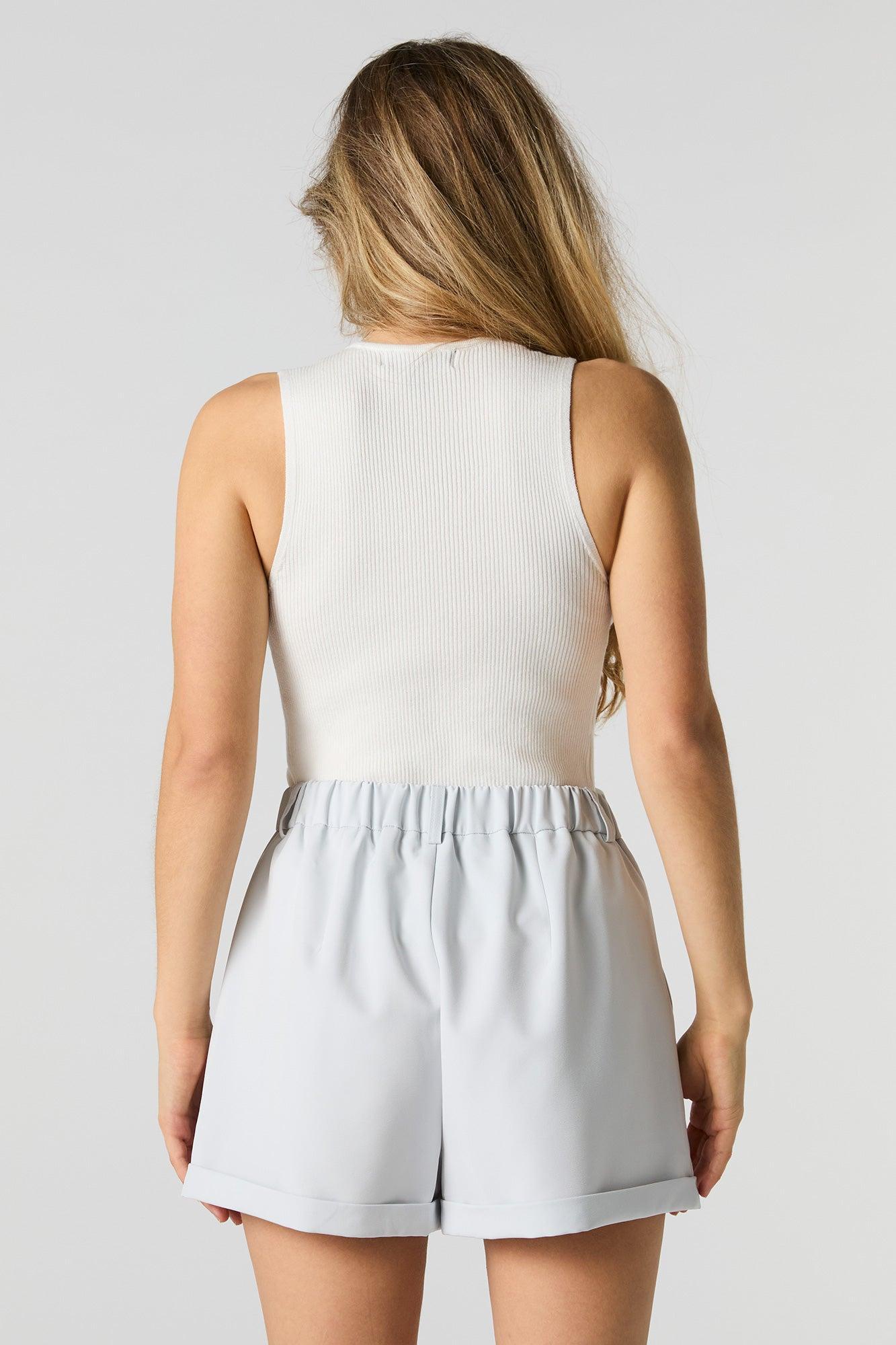 Elastic Waist Rolled Hem Short Female Product Image