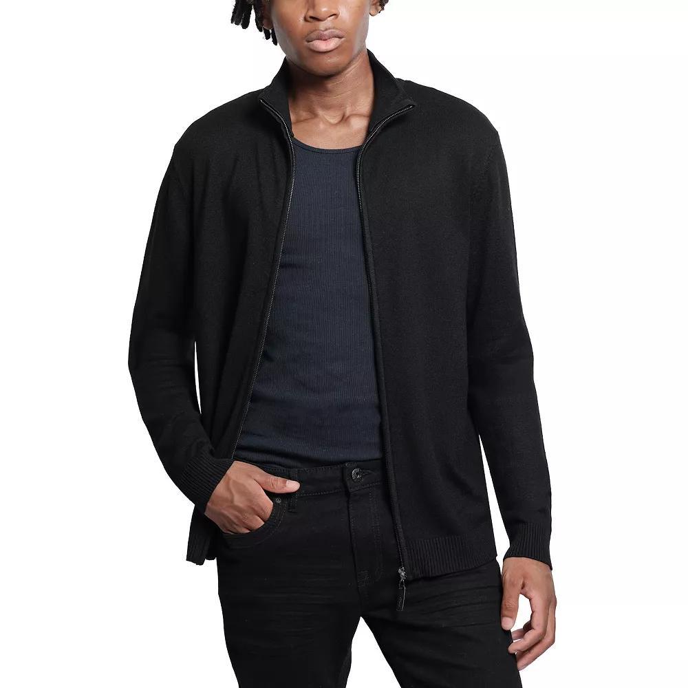 Men's Xray Full Zip Mockneck Sweater, Size: XL, Blue Product Image