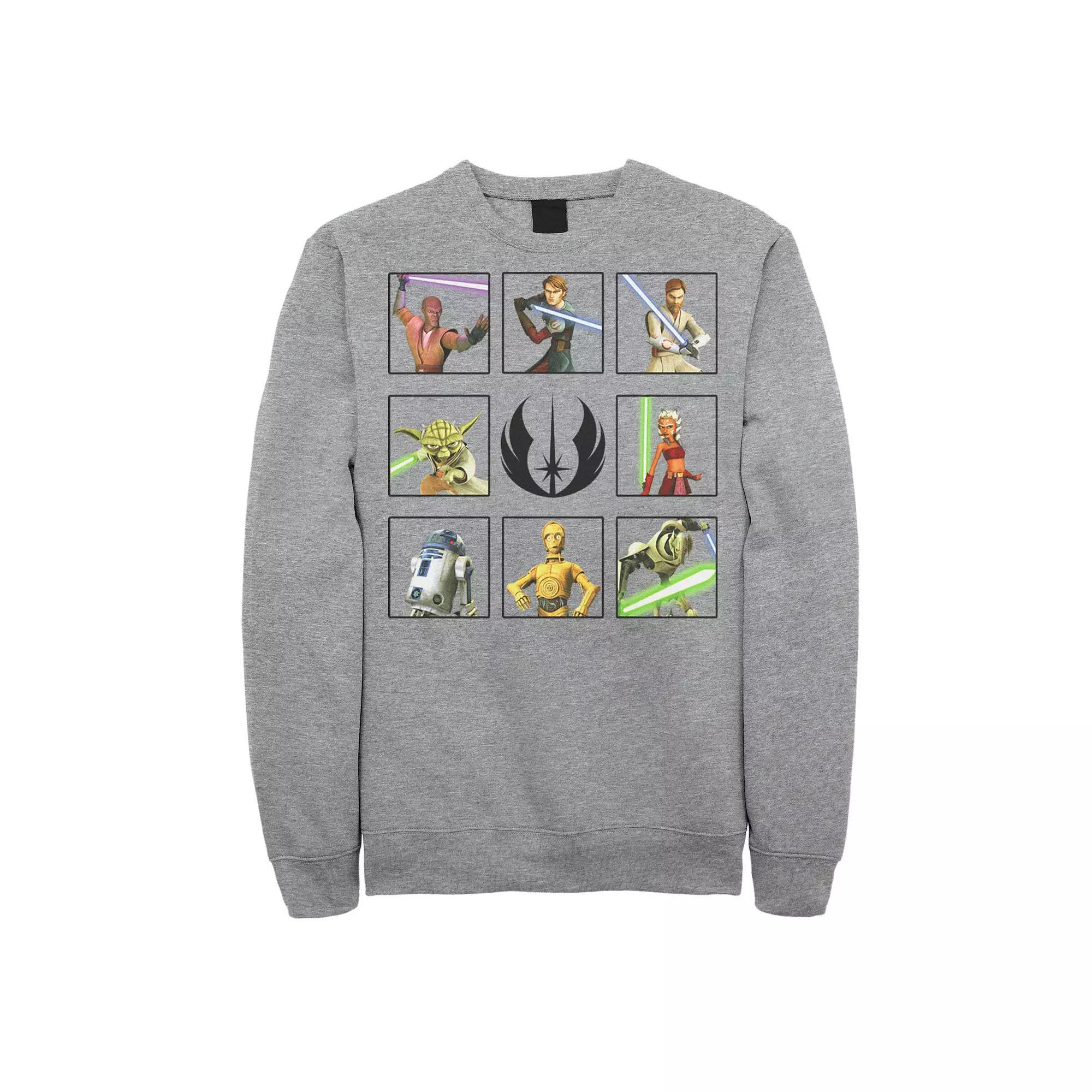Men's Star Wars: The Clone Wars Rebels Box Up Sweatshirt, Size: Small, Athletic Grey Product Image