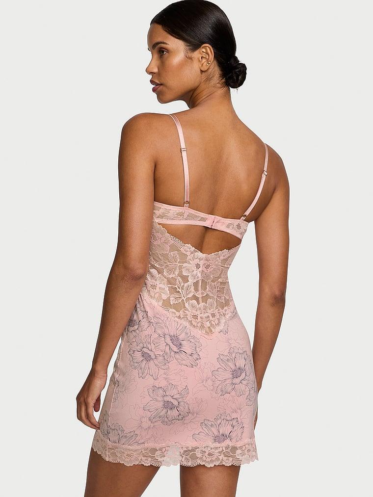 Modal & Lace Cupped Mini Slip Dress Product Image