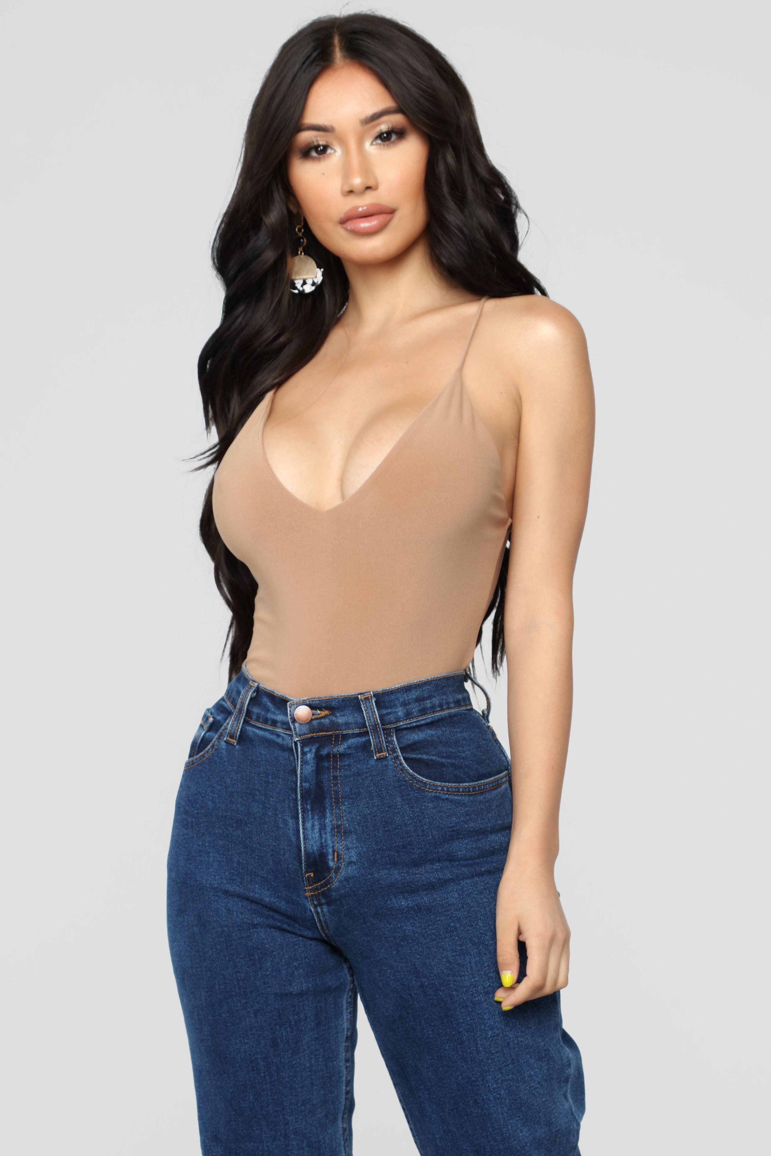 Sleek And Slay Bodysuit - Mocha Product Image