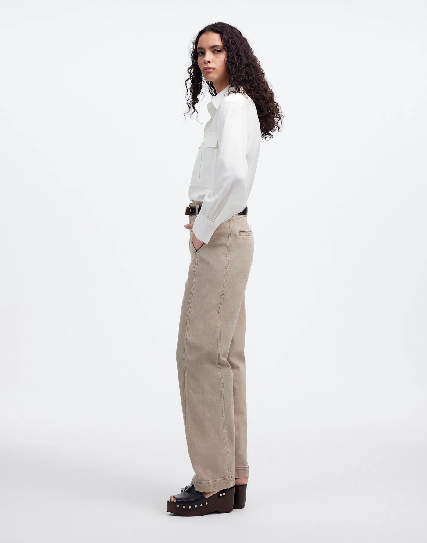 Tapered Denim Trousers Product Image