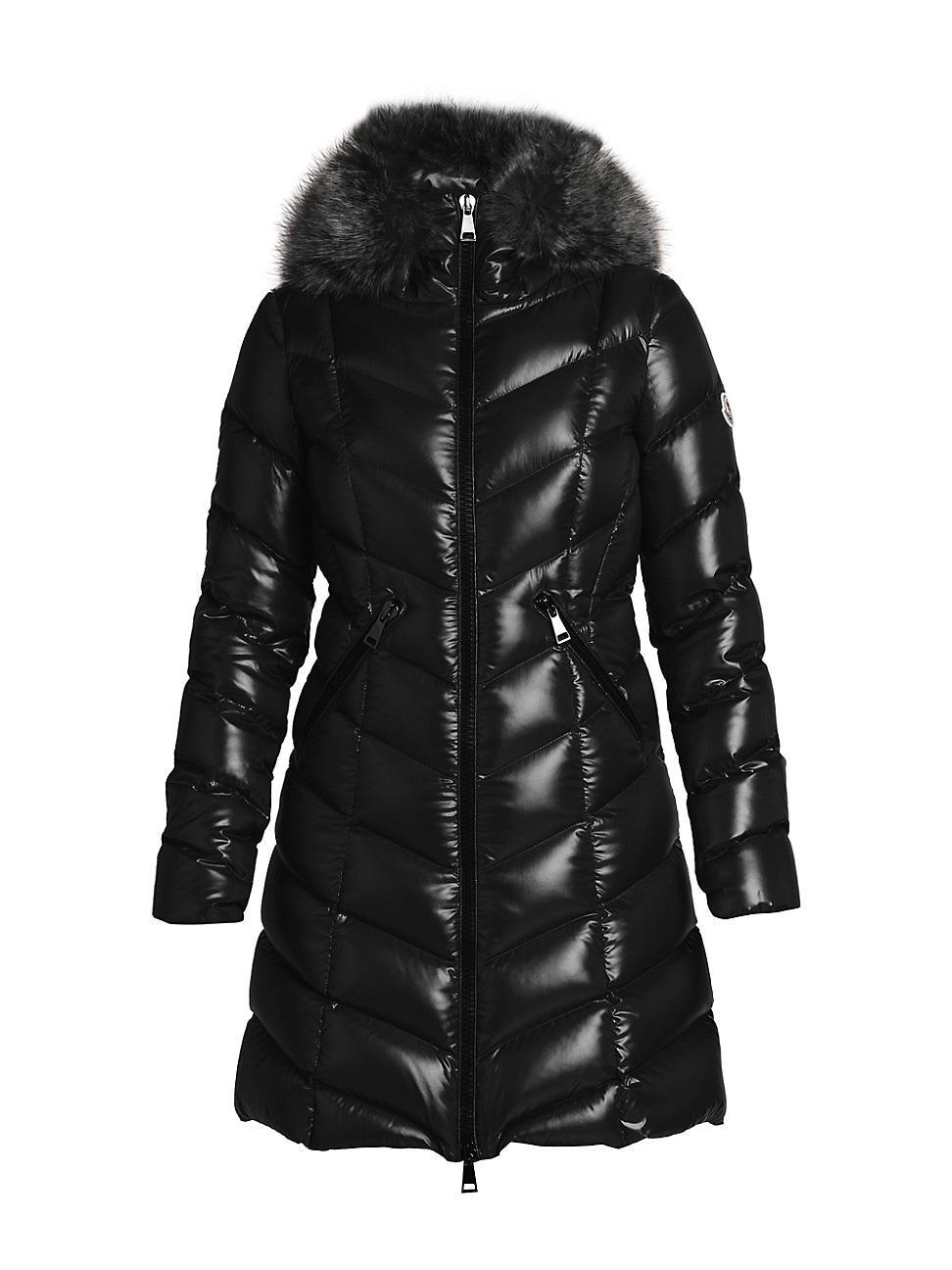 Moncler Fulmarre Faux-Fur Hood Down Coat Product Image