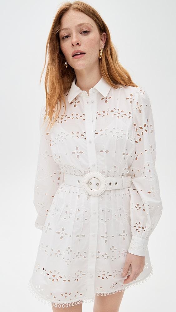 Hemant and Nandita Short Dress with Buckle Belt and Slip | Shopbop Product Image