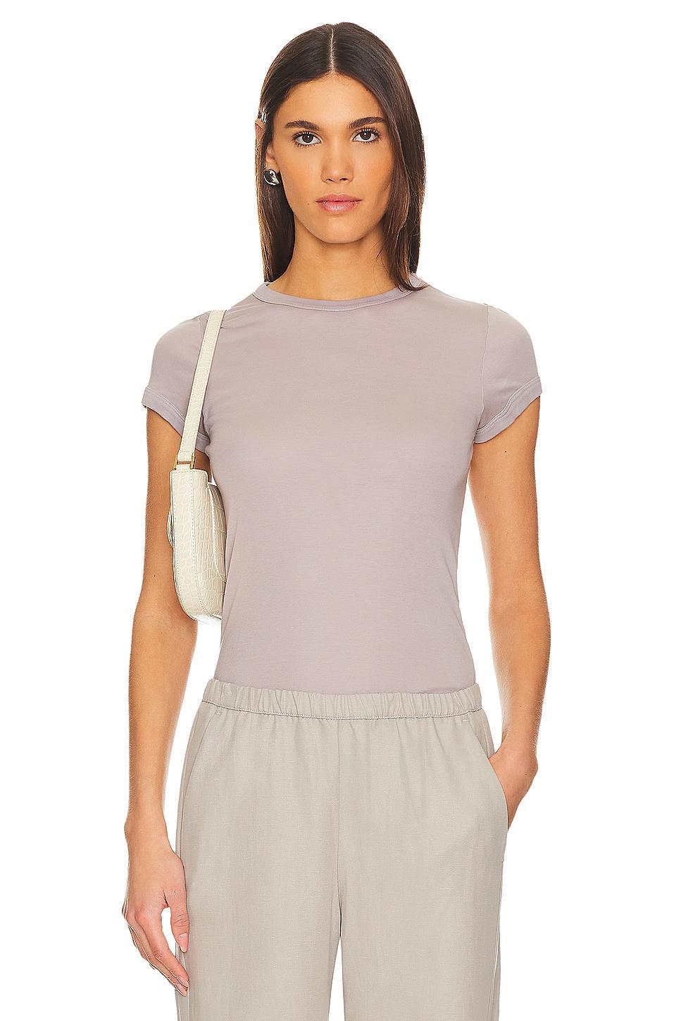 Supima Cotton Cap Sleeve Crew Product Image