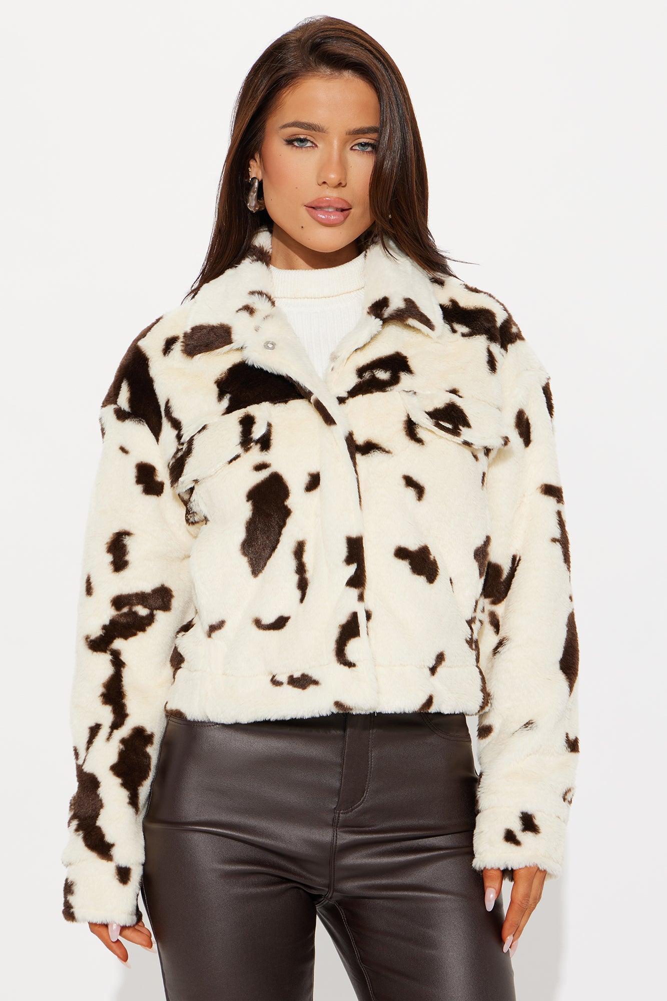 Cowgirl Classic Sherpa Coat - Brown Combo Product Image