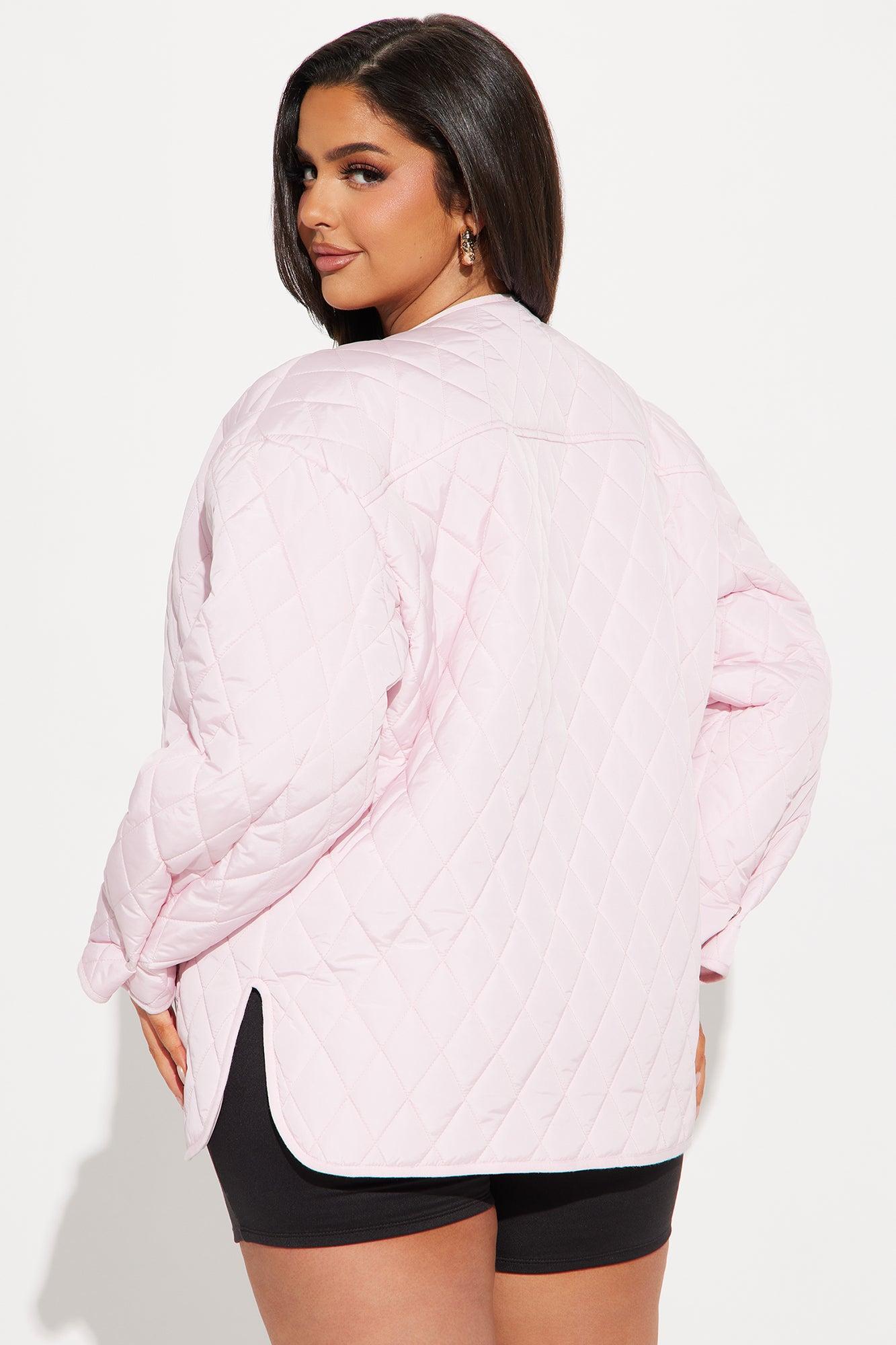 Mountain Highs Quilted Lightweight Jacket - Blush Product Image