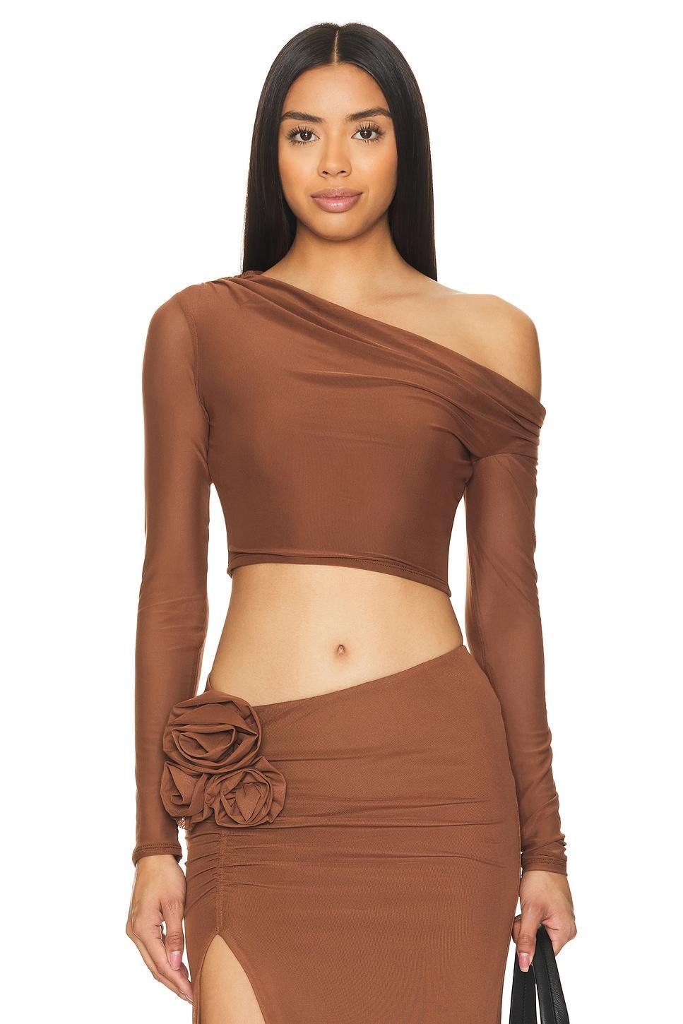 Bria Mesh Top AFRM Product Image