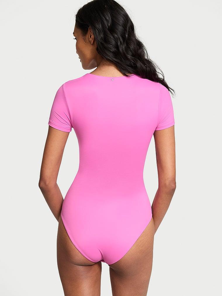BODYWEAR by Victoria with FeatherSoft™ Innovation Short-Sleeve Bodysuit Product Image