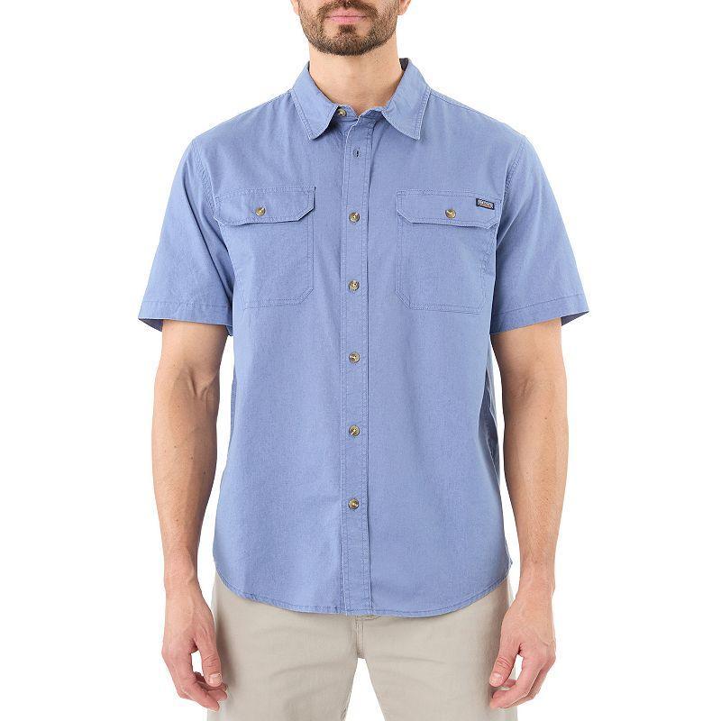 Mens Smiths Workwear Sandwashed Work Shirt, Mens Product Image