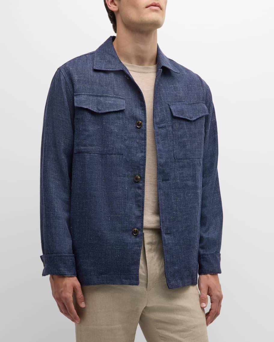 Mens The Cascades Linen-Wool Shirt Jacket Product Image