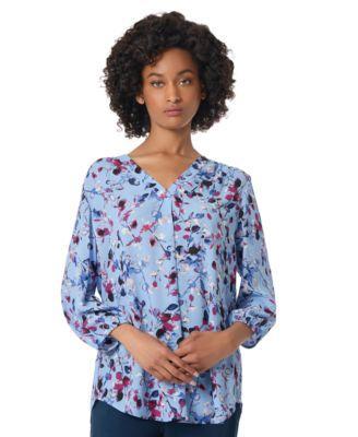 Jones New York Womens Printed 3/4-Sleeve Tunic Product Image