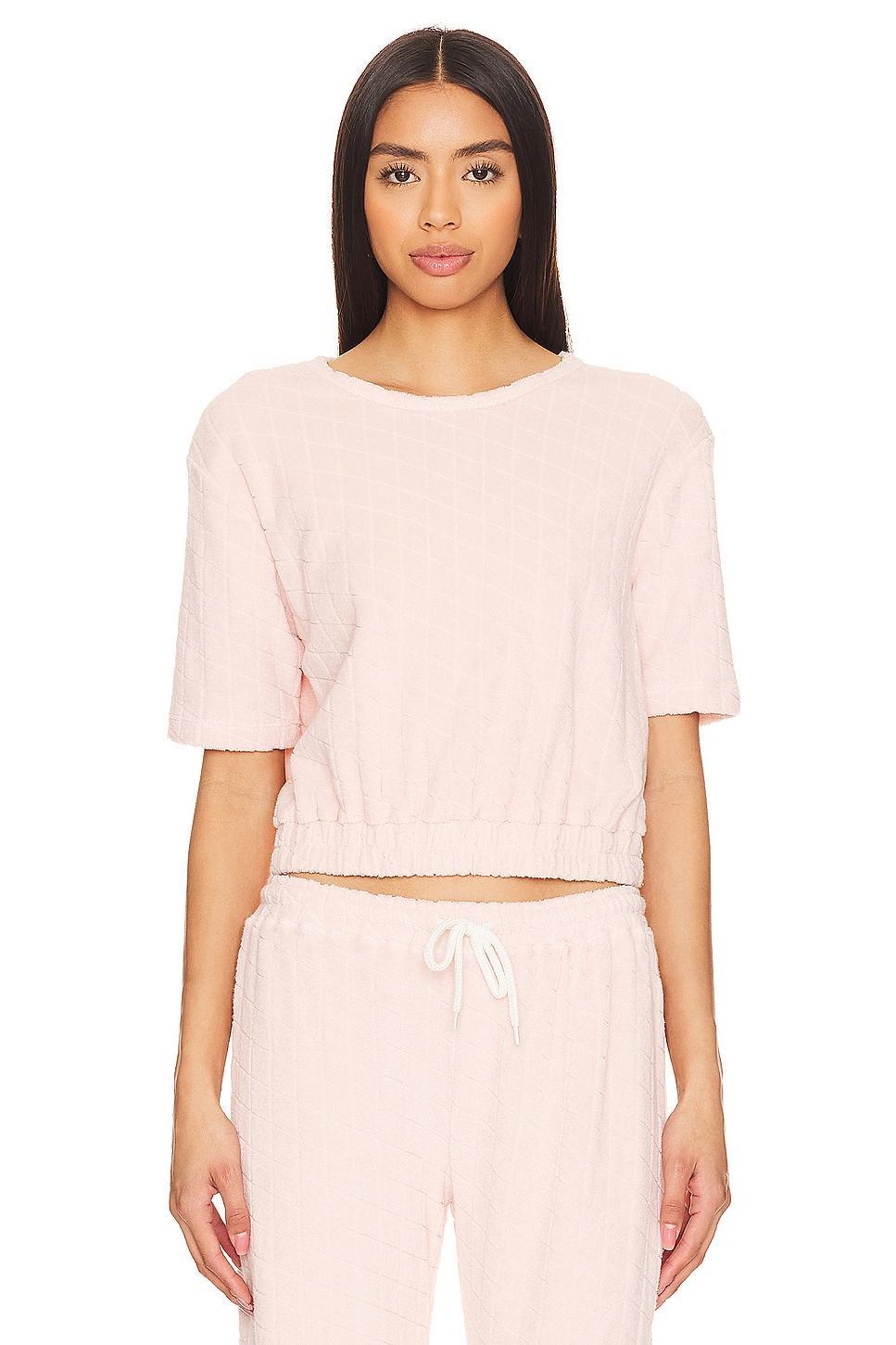 Diamond Terry Cloth Top MONROW Product Image