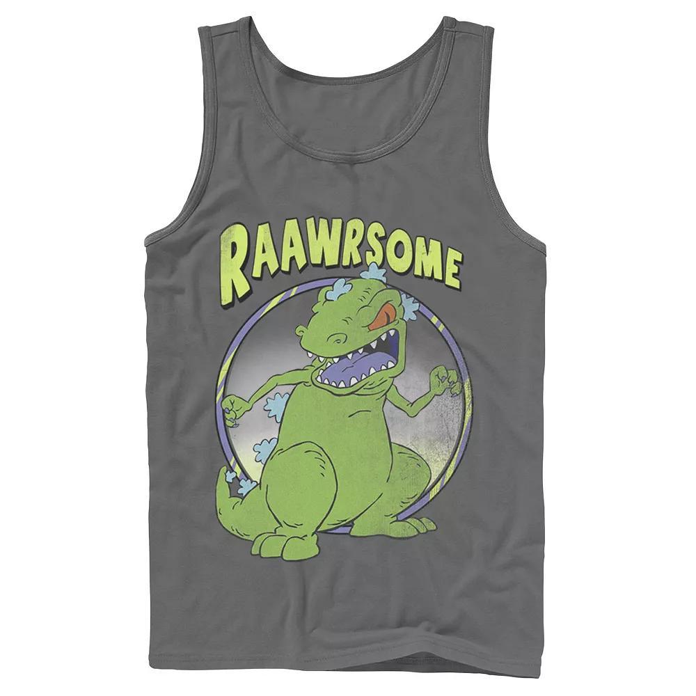 Men's RugRats Reptar Raawrsome Tank Top, Boy's, Size: Small, Grey Product Image