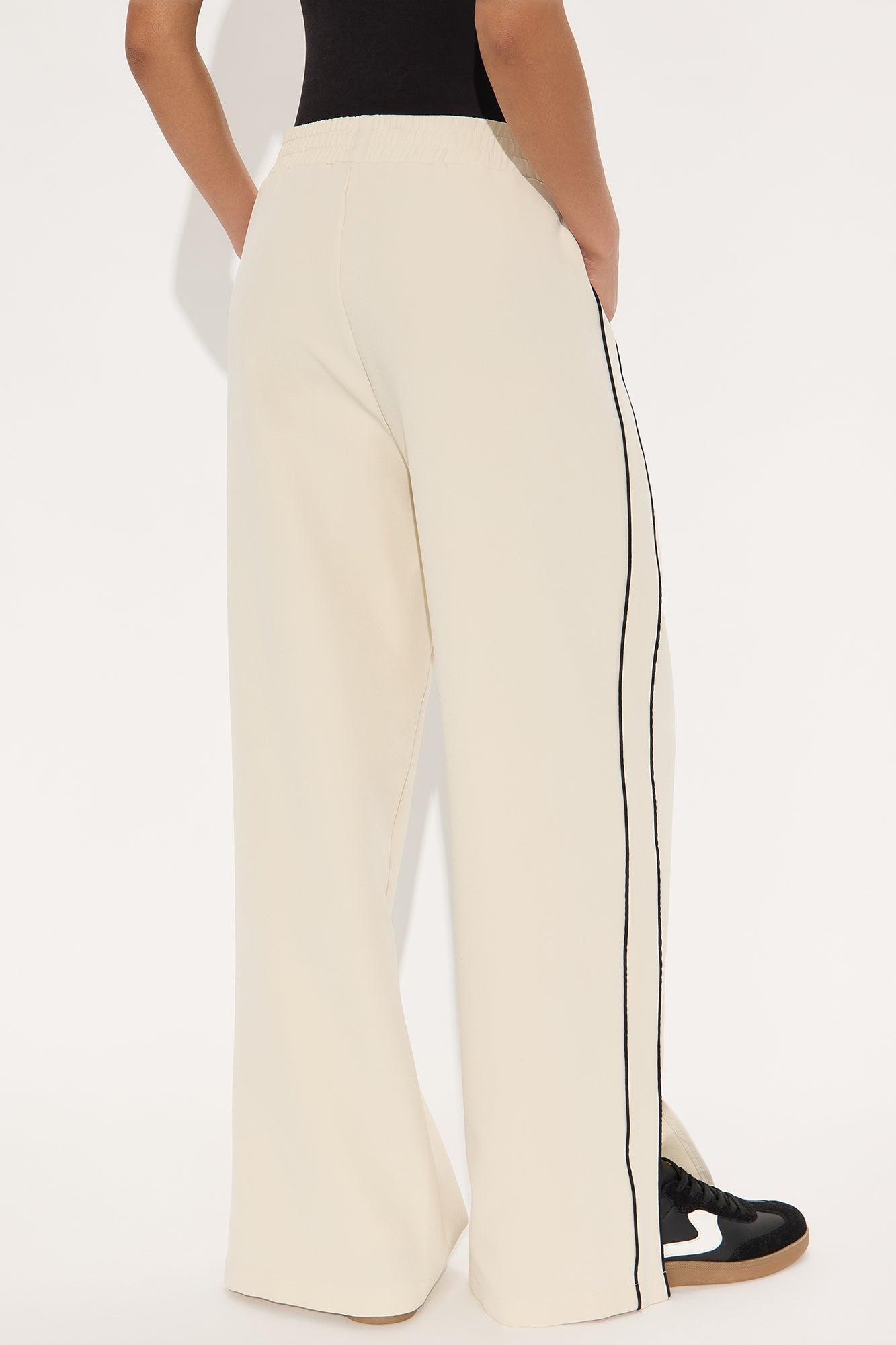 Gillian Track Trouser Pant - Cream Product Image