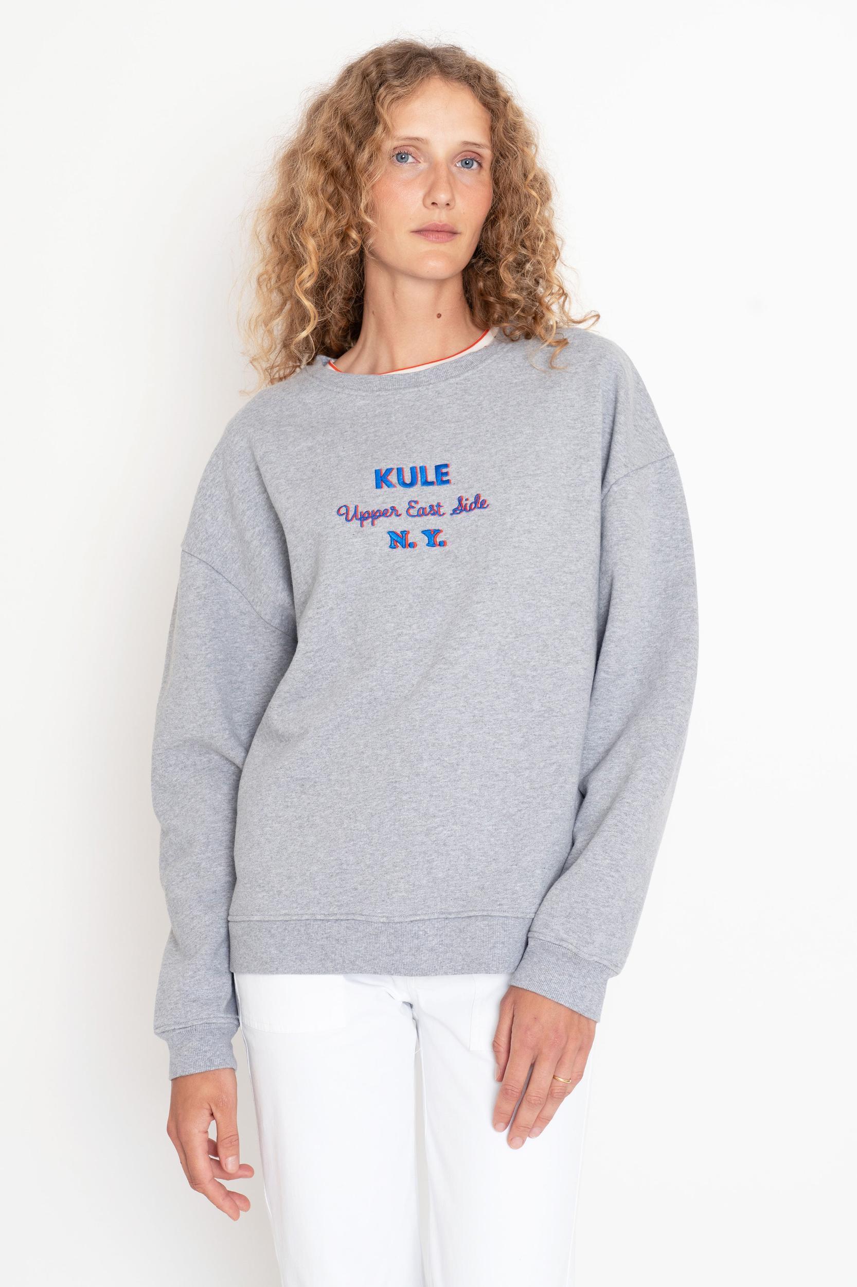 The Oversized Upper East Side Sweatshirt - Heather Grey Product Image