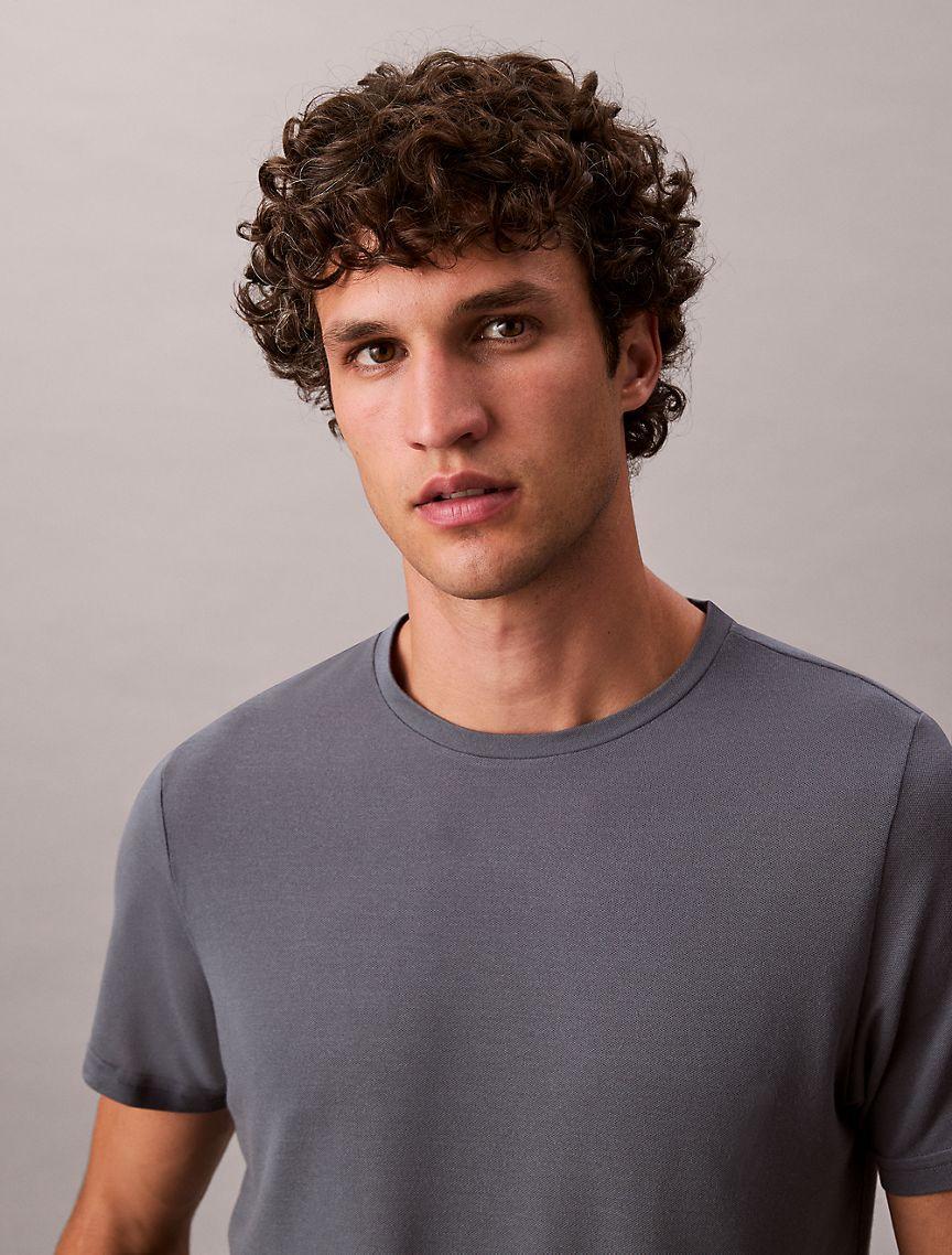 Calvin Klein Mens Modal Pique Classic T-Shirt - Beige Product Image