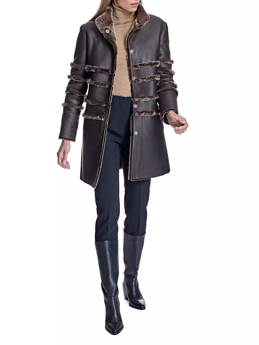 Dyed Shearling Reversible Coat Product Image