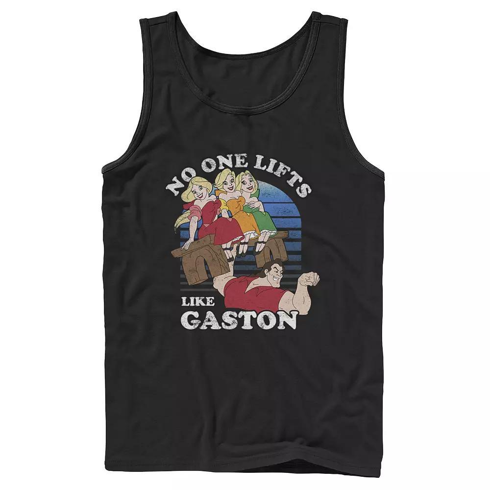 Disney's Beauty And The Beast Men's Lifts Like Gaston Tank Top, Size: Large, Black Product Image