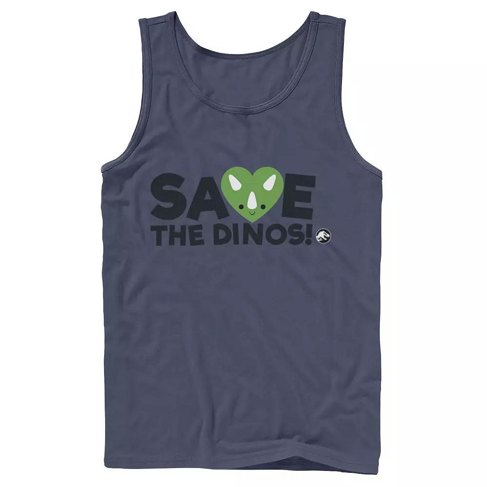 Men's Jurassic World: Fallen Kingdom Save The Dinos! Tank Top, Size: XL, Grey Product Image