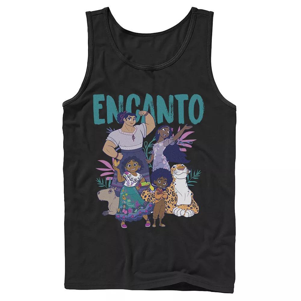 Disney's Encanto Men's Group Portrait Logo Tank Top, Size: XL, Black Product Image