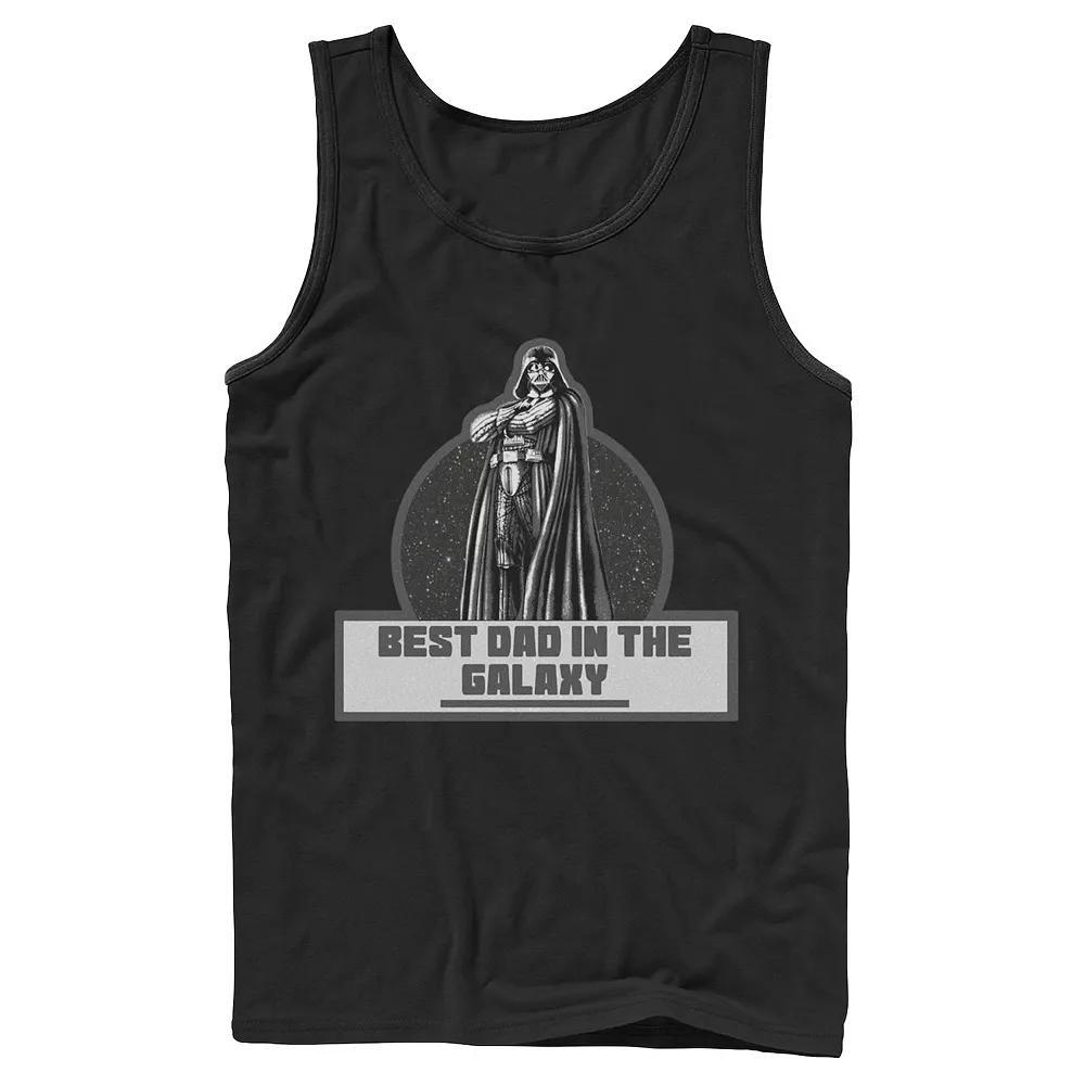 Men's Star Wars Galaxy Dad Tank Top, Size: Large 30, Black Product Image
