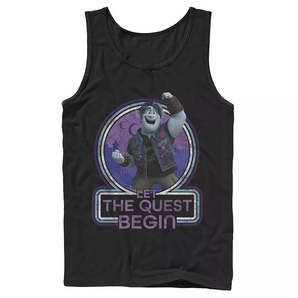 Men's Batman Harley Quinn Ornament Knit Style Tank Top, Size: Small, Blue Product Image