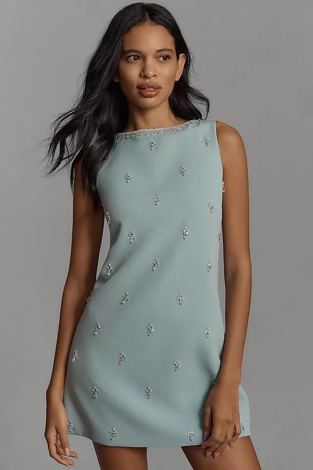 Atsu Crystal-Embellished Bow Mini Dress Product Image